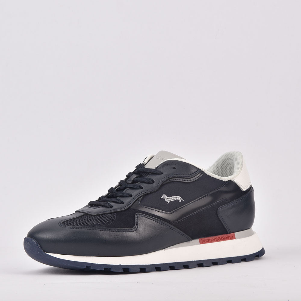 HARMONT AND BLAINE SCARPA UOMO CALF  BLU