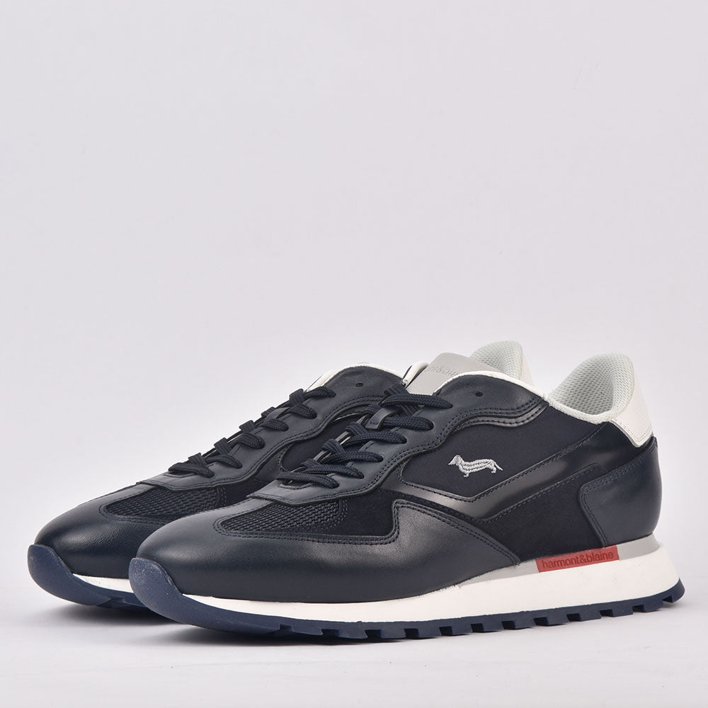 HARMONT AND BLAINE SCARPA UOMO CALF  BLU