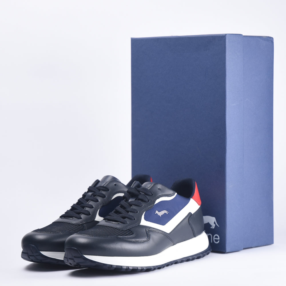 HARMONT AND BLAINE SCARPA UOMO CALF  BLU