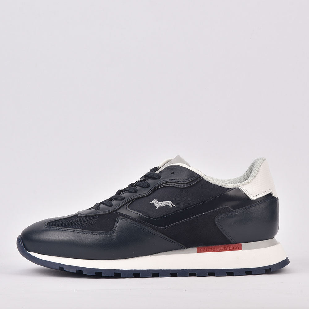 HARMONT AND BLAINE SCARPA UOMO CALF  BLU